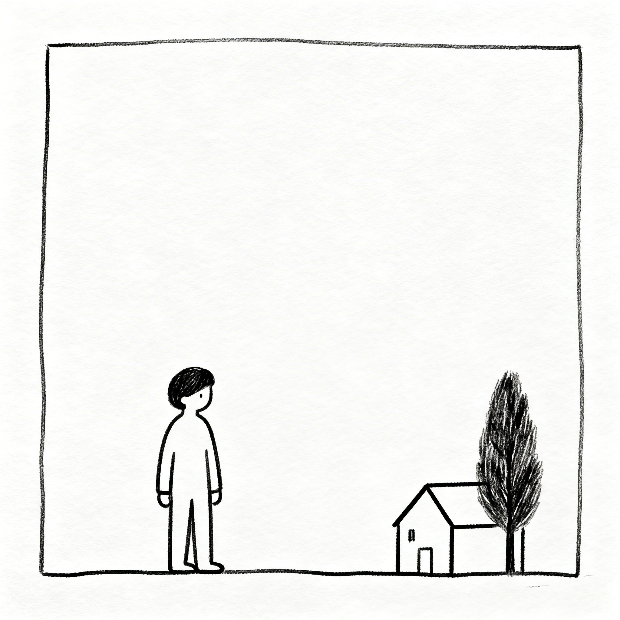 Minimal Line Art style preview — explainer video scene