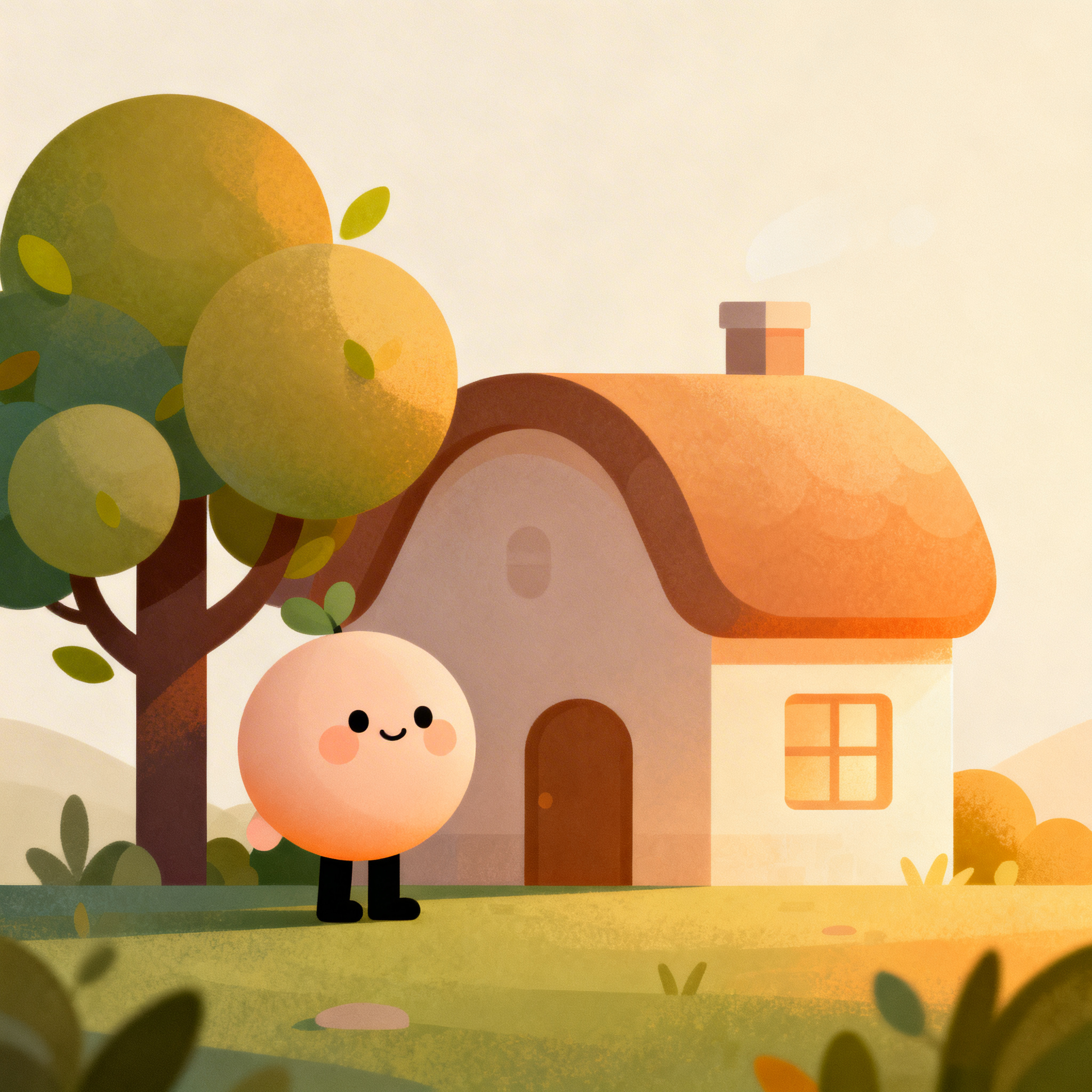 Modern Semi Flat 2D style preview — explainer video scene