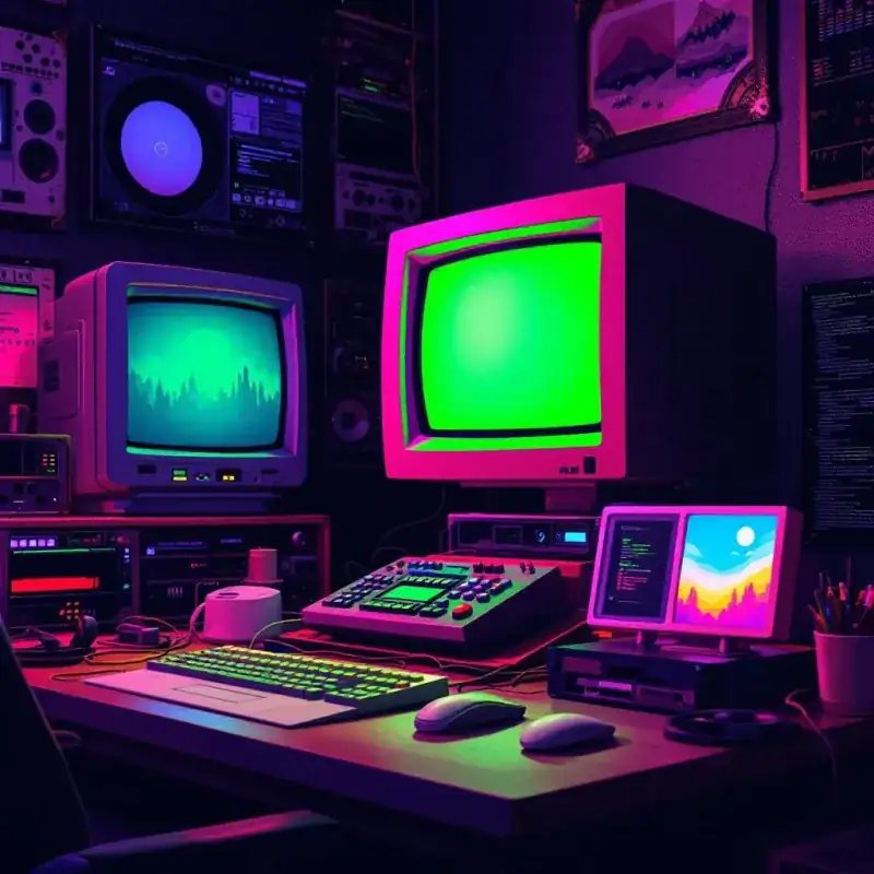 AI explainer video in Y2K Vaporwave style — Early-access launch teaser